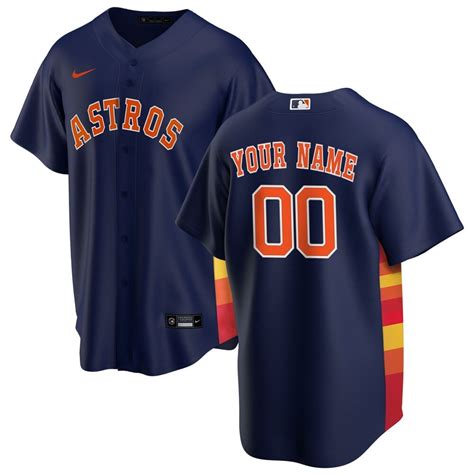 Men's Houston Astros Nike Navy Alternate Replica Team Jersey